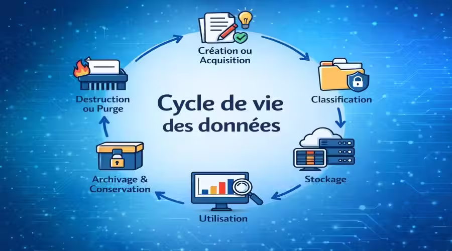 Cycle de vie des données : sécurité et conformité