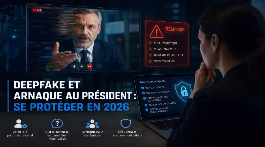 Deepfake et arnaque au président : se protéger en 2026