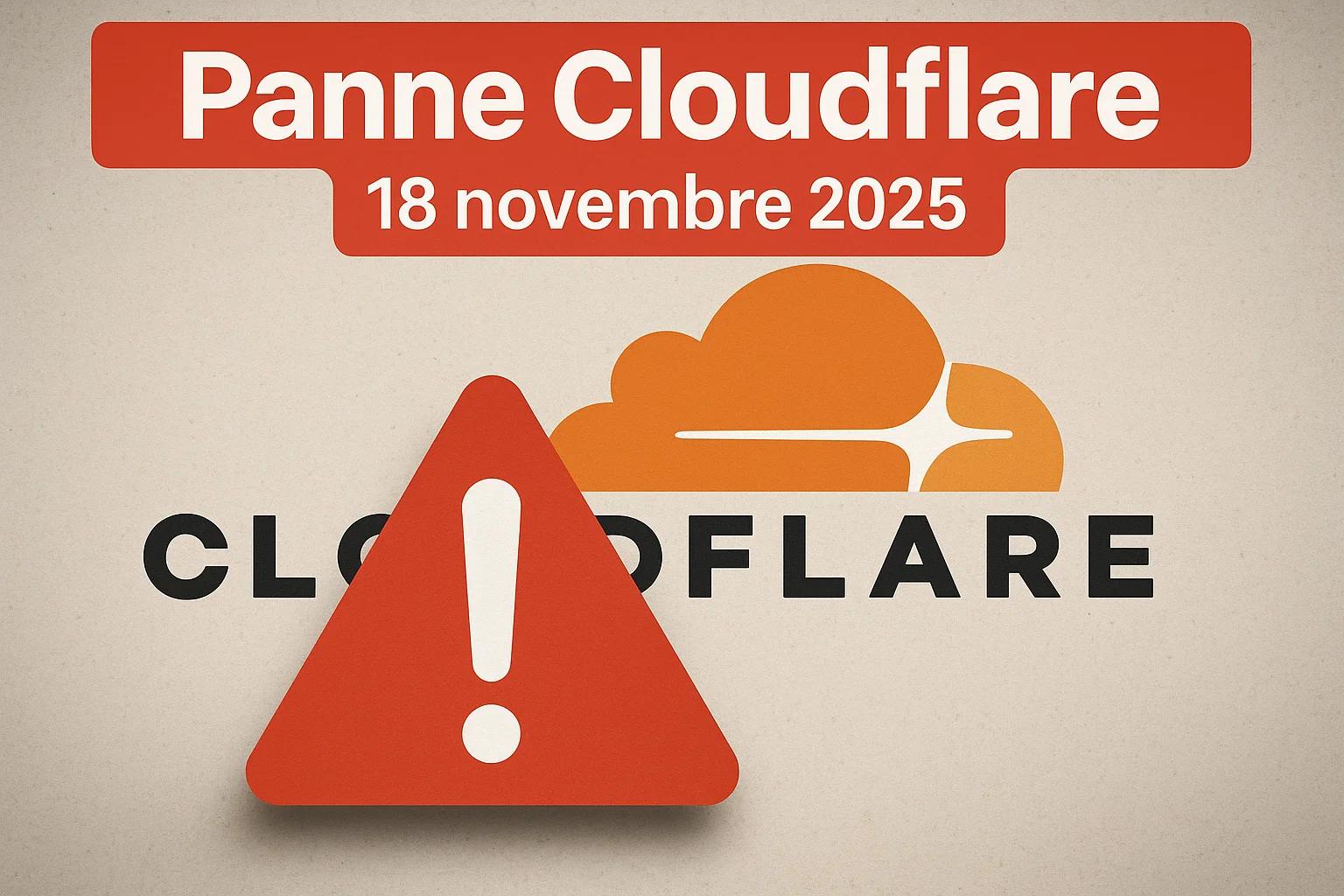 Panne Cloudflare du 18 novembre 2025 - plan de continuité